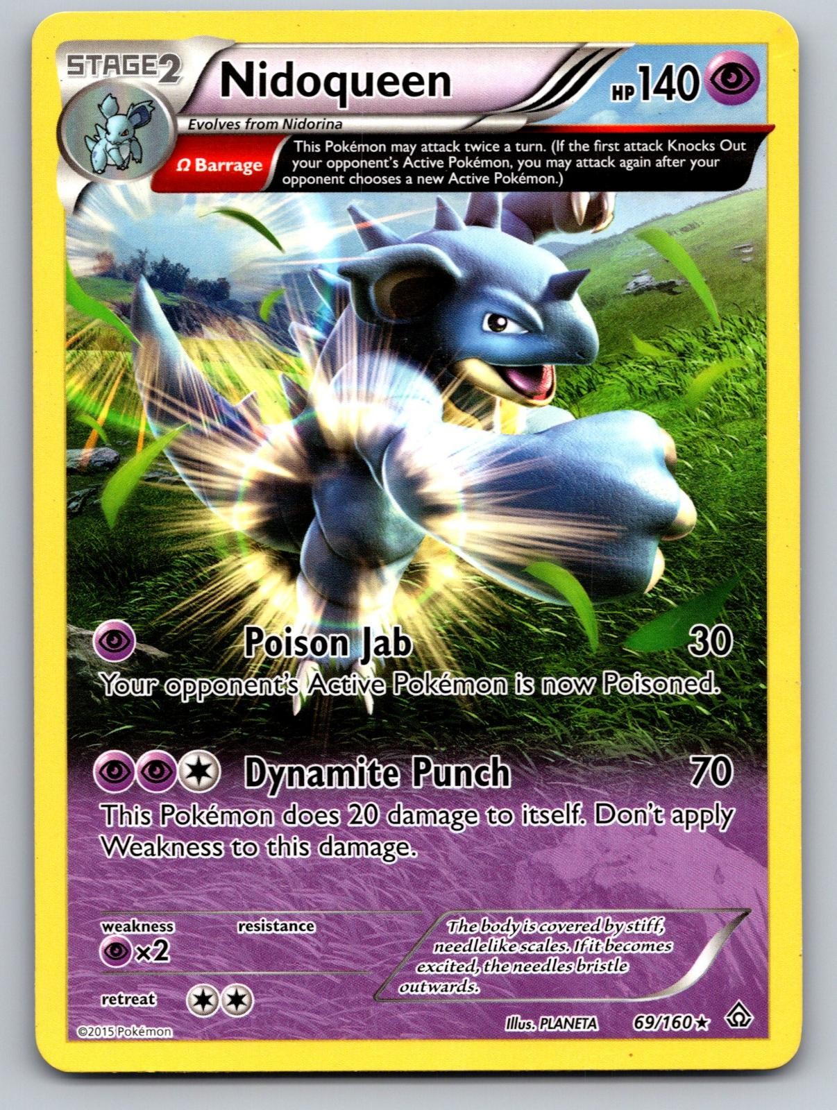 Nidoqueen 69/160 Rare Primal Clash Pokemon Near Mint
