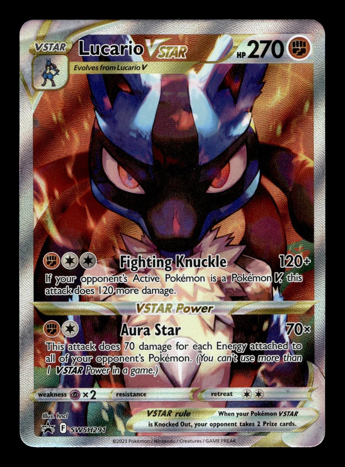 LUCARIO VSTAR SWSH291 HOLO P SWORD & SHIELD PROMO POKEMON NM