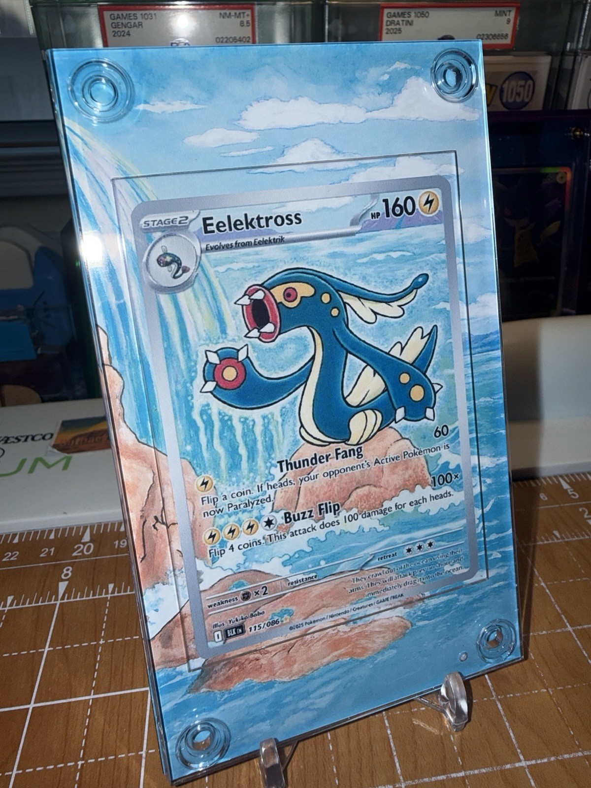 Eelektross 115/086 Sv: Black Bolt Pokémon Extended Art Display Case