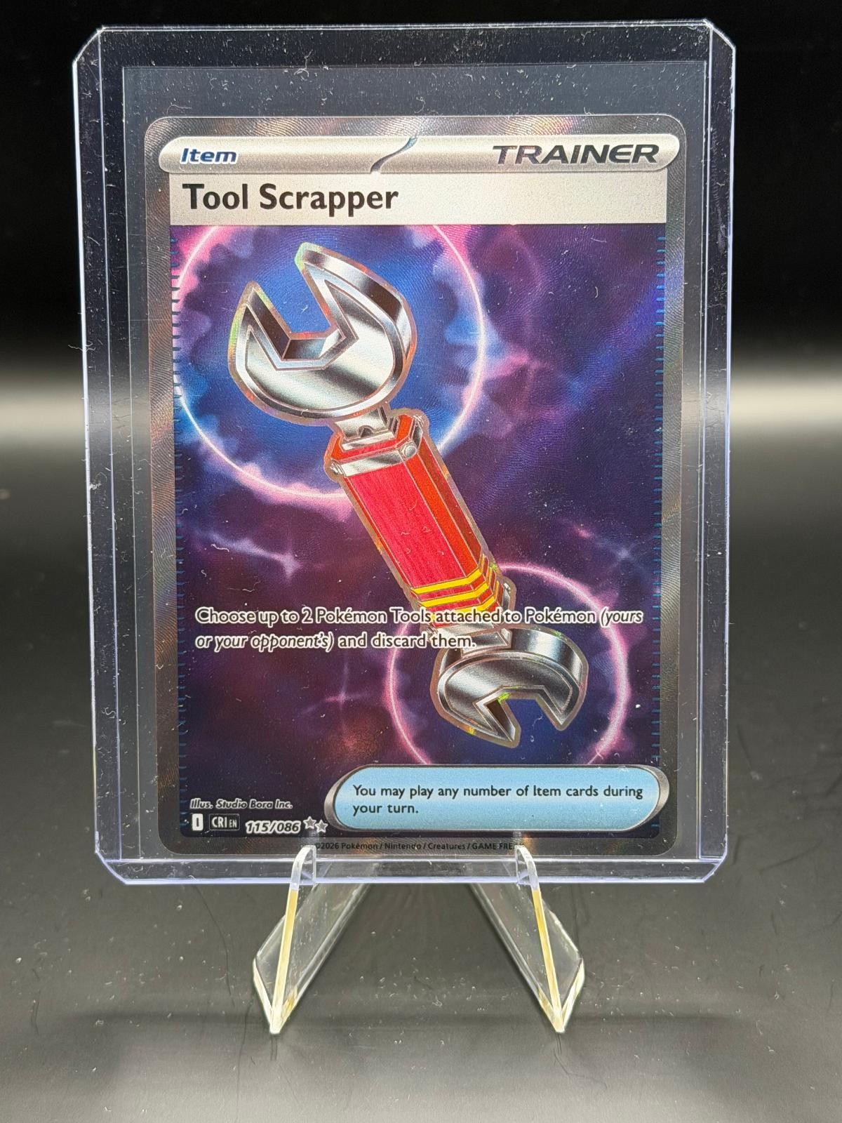Tool Scrapper 115/086 Ultra Rare Chaos Rising Pokemon Holo Near Mint