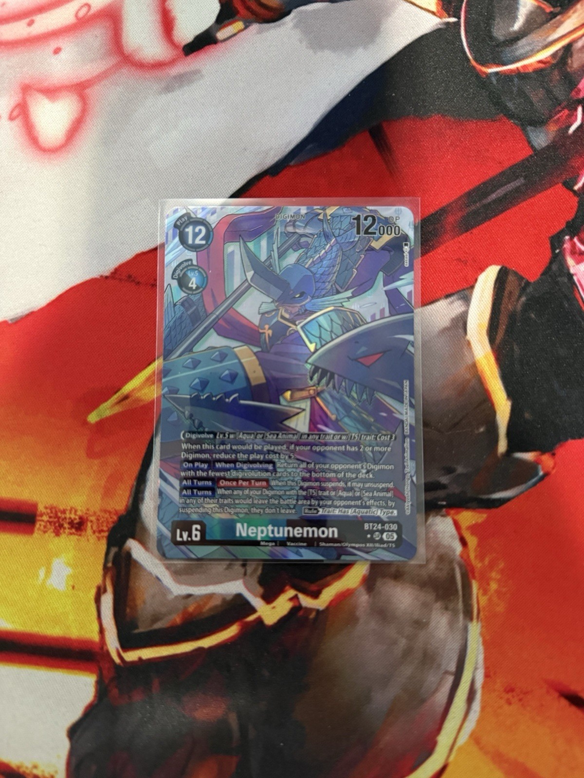 Digimon Card Game Neptunemon BT24-030 SR Alternate Art NM