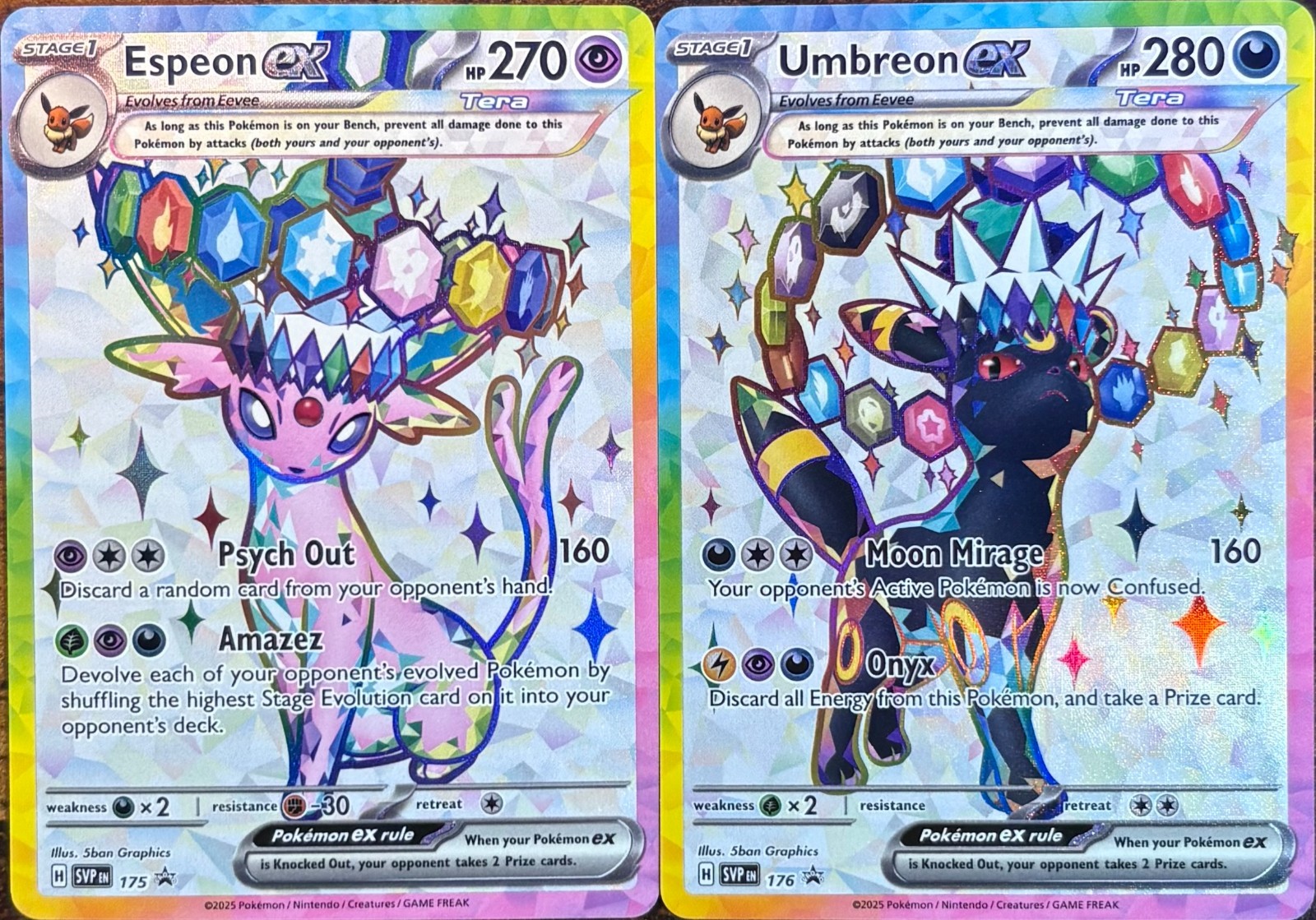 Promo Espeon and Umbreon ex Full Arts