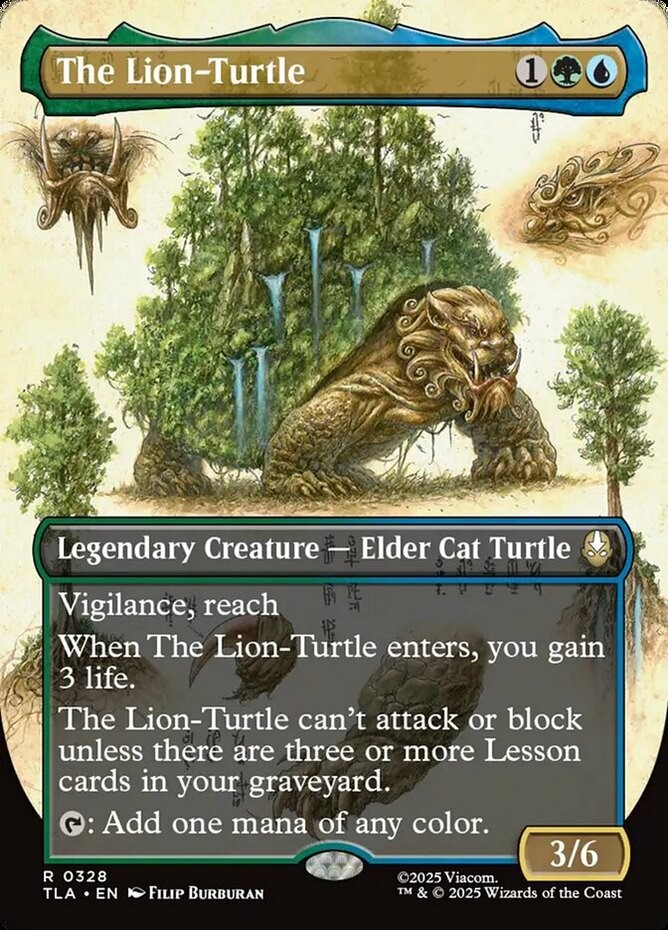 x1 The Lion-Turtle – Borderless R MTG Avatar: The Last Airbender M/NM, English