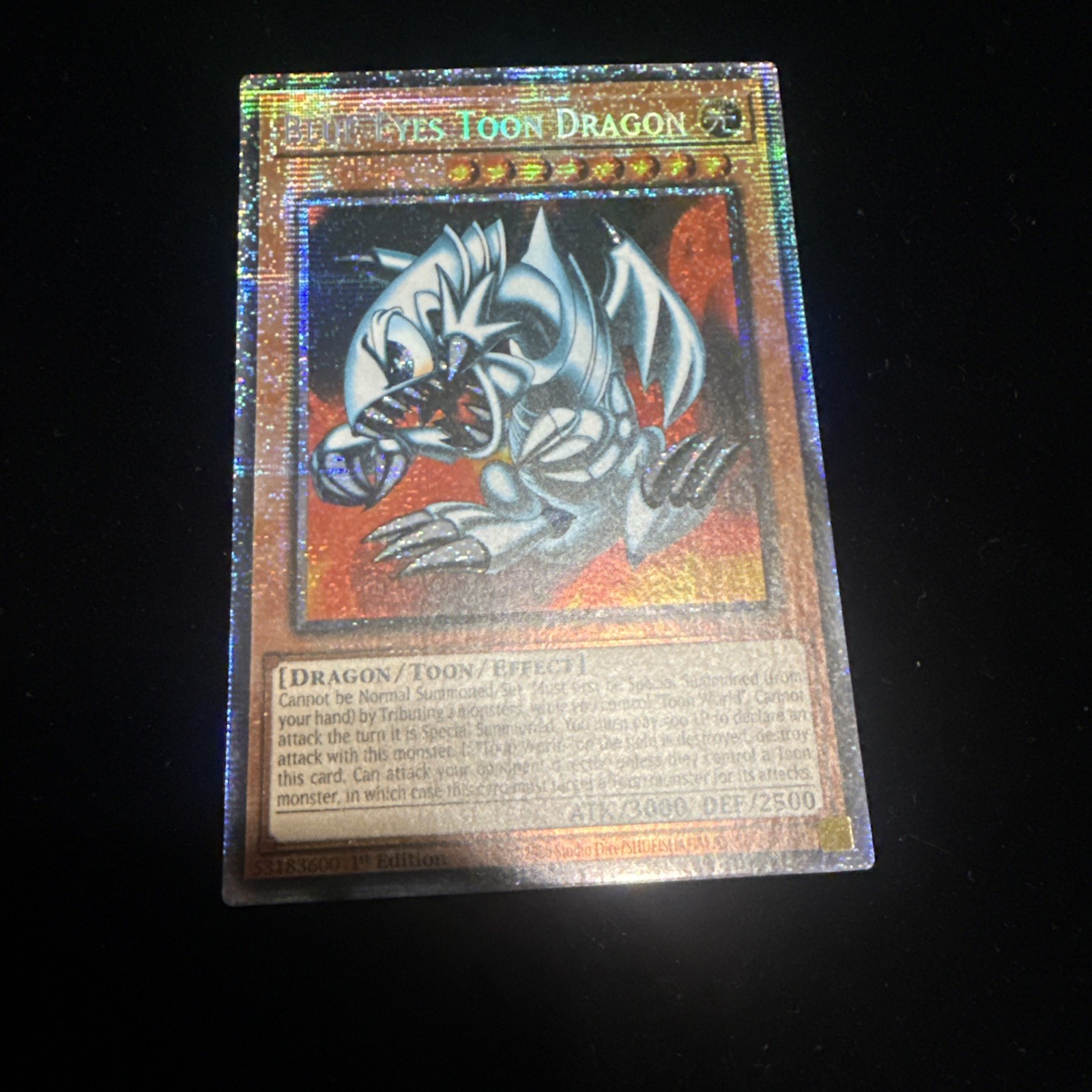 Yugioh Rarity Collection 5 Blue-Eyes Toon Dragon (Starlight Rare) RA05-EN003
