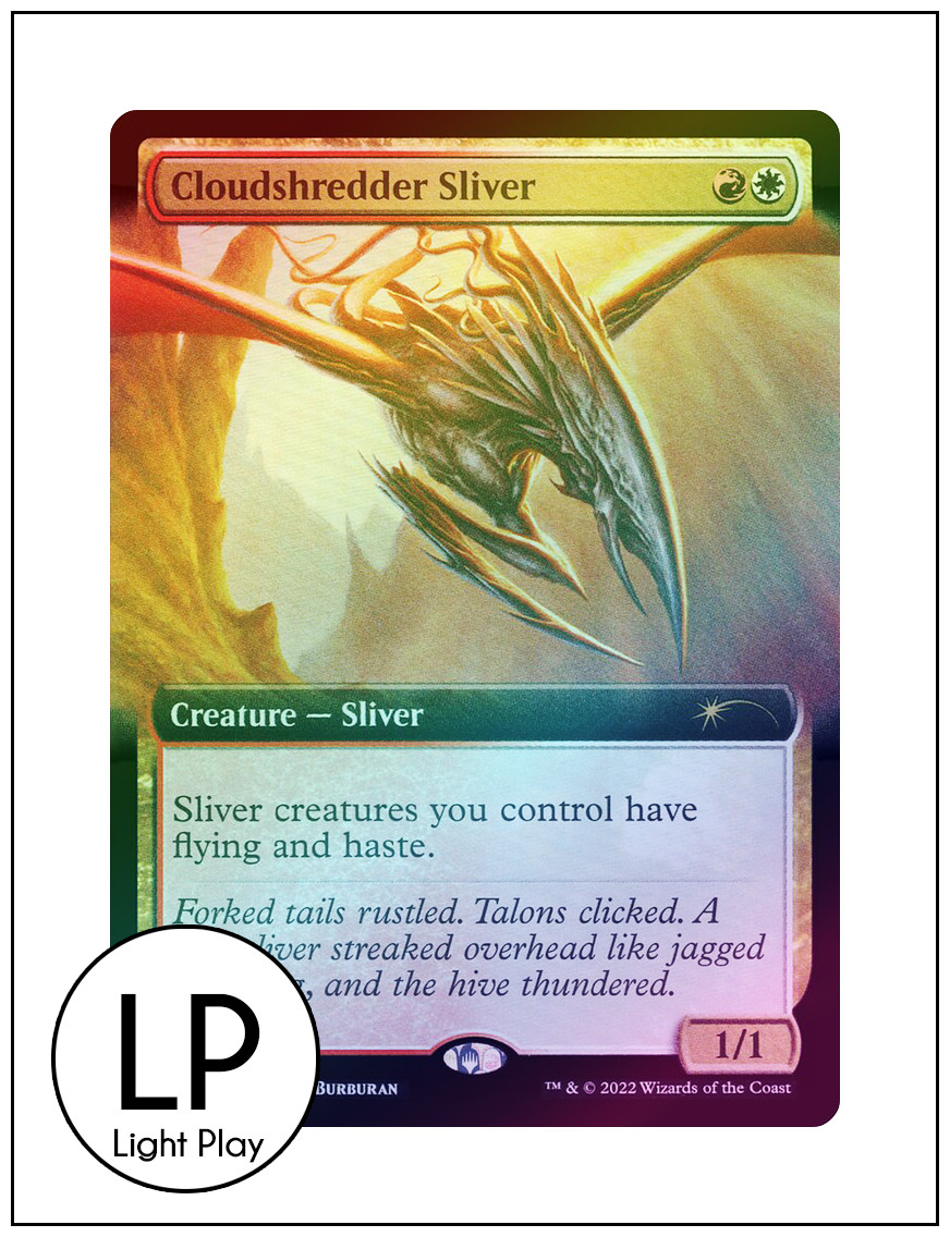 Cloudshredder Sliver, Extended Foil Secret Lair 660, Magic, MTG LP Light Play