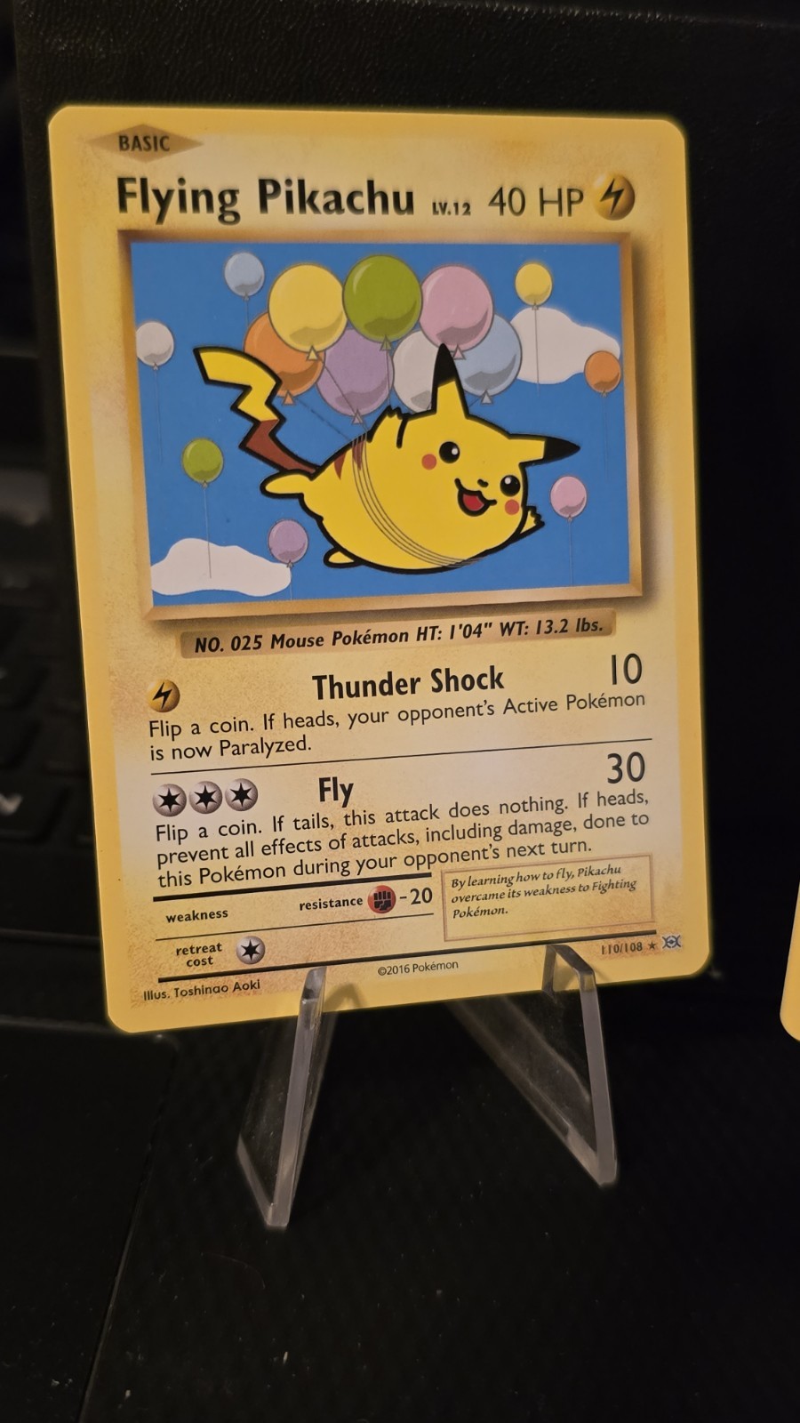 POKEMON FLYING PIKACHU 110/108 & SURFING PIKACHU 111/108 SECRET RARES EVOLUTIONS