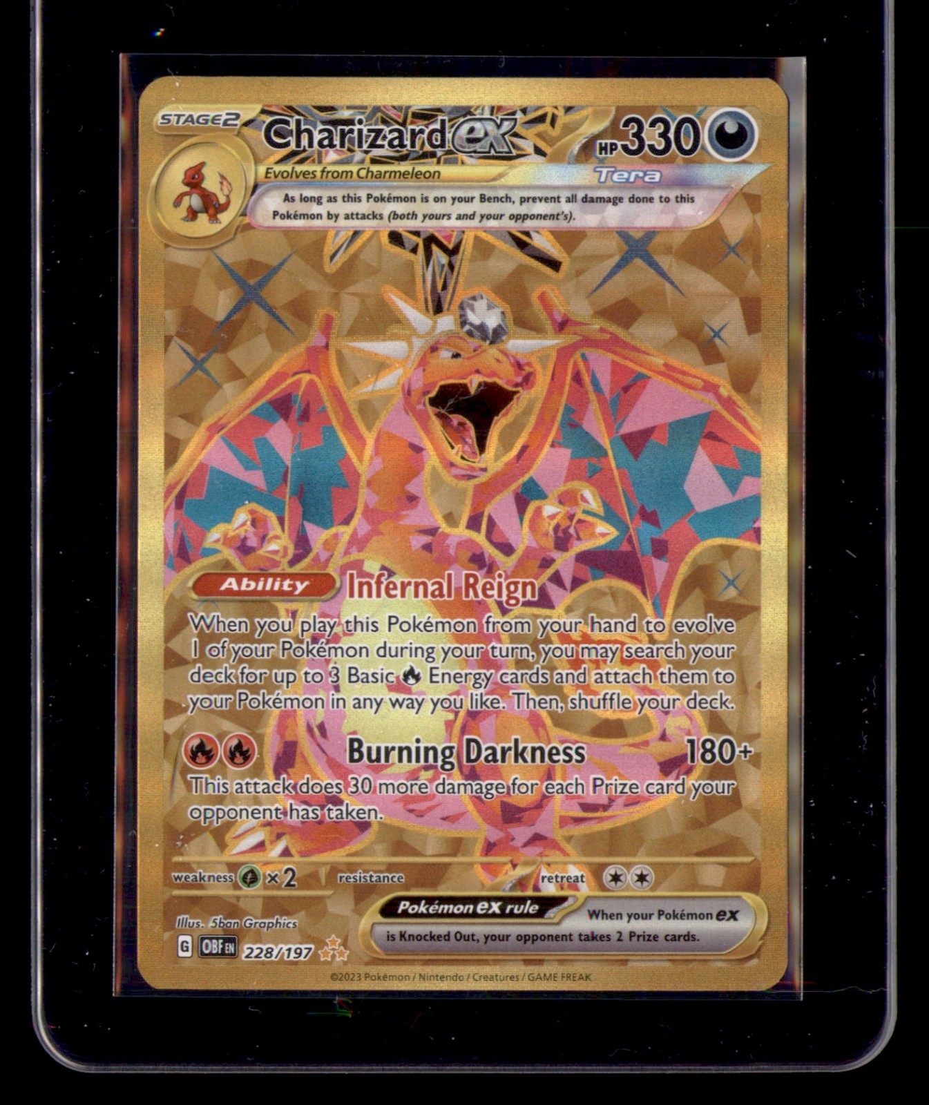 Charizard ex Holo Hyper Rare SV03: Obsidian Flames 228/197 NM