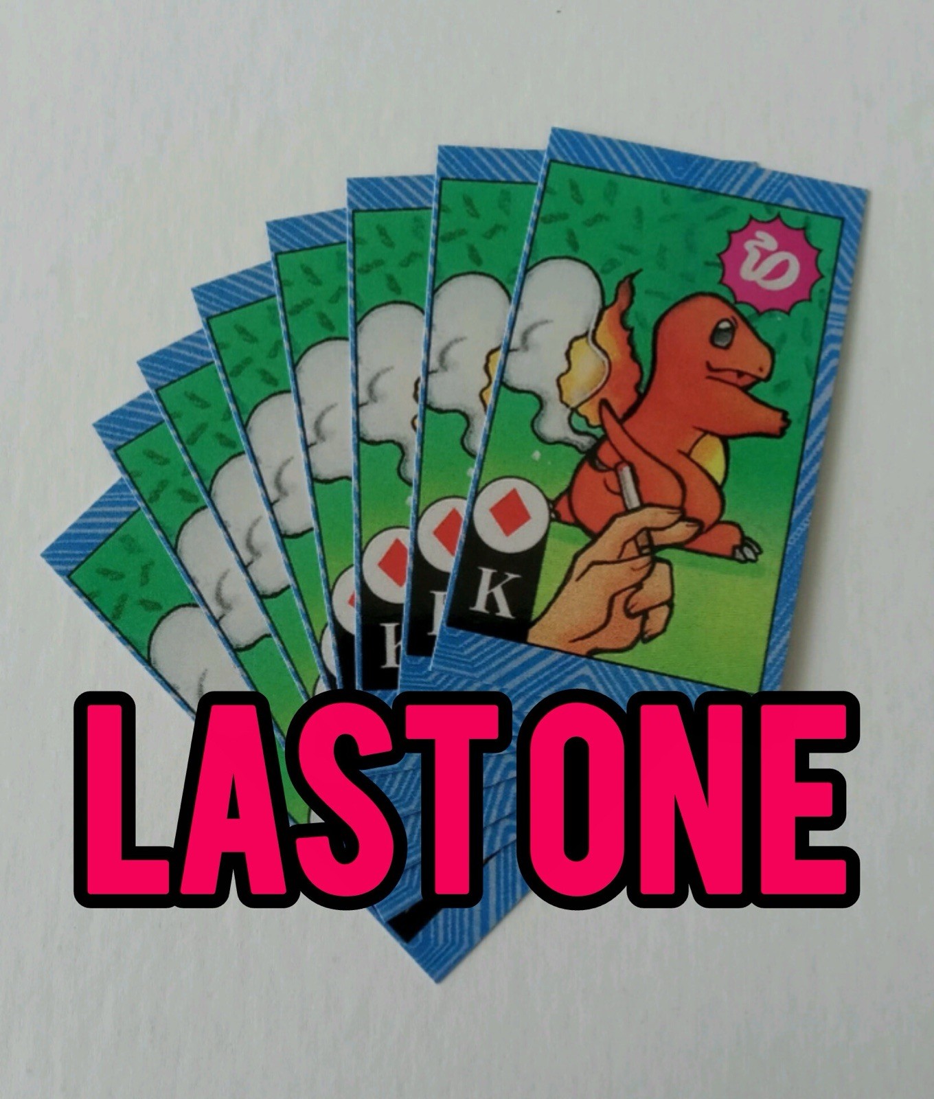 8 Pokemon Kagemaru Himeno Charmander Smoking Trainer Karuta Poker CoroCoro Print