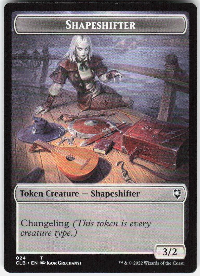 Shapeshifter (024) // Shapeshifter (028) Token CLB 24 // 28 English NM – MTG