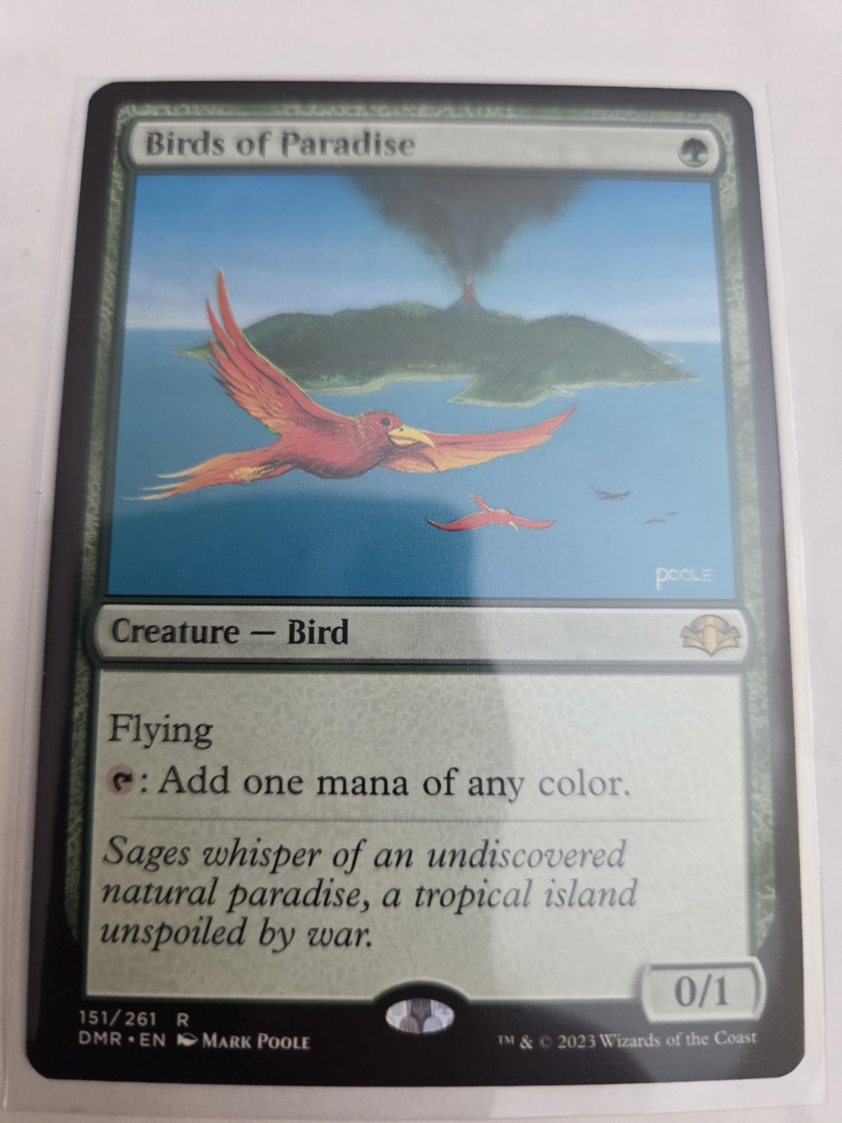 mtg, Birds of Paradise Dominaria Remastered Regular NM