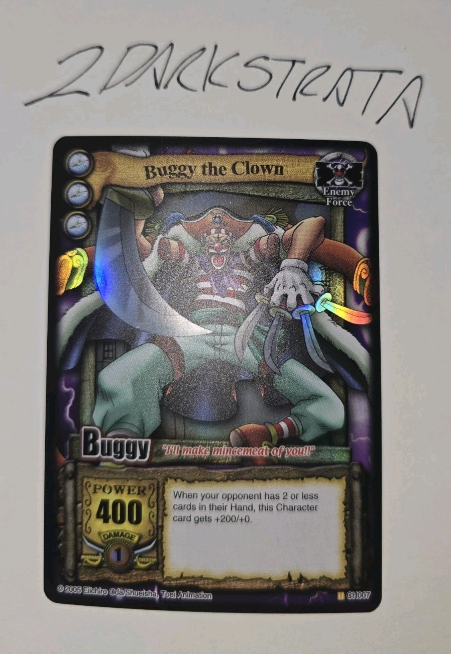 One Piece CCG Buggy the Clown Holofoil 2005 Vintage English