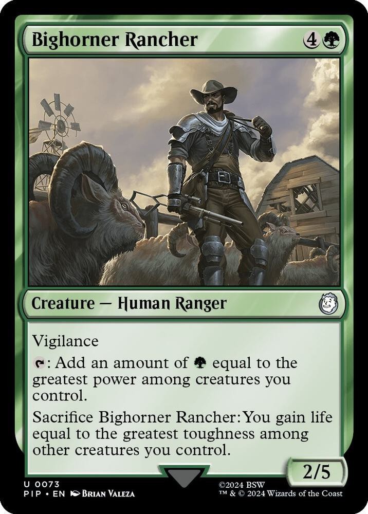Bighorner Rancher Foil – PIP 0073 – NM – MTG Magic