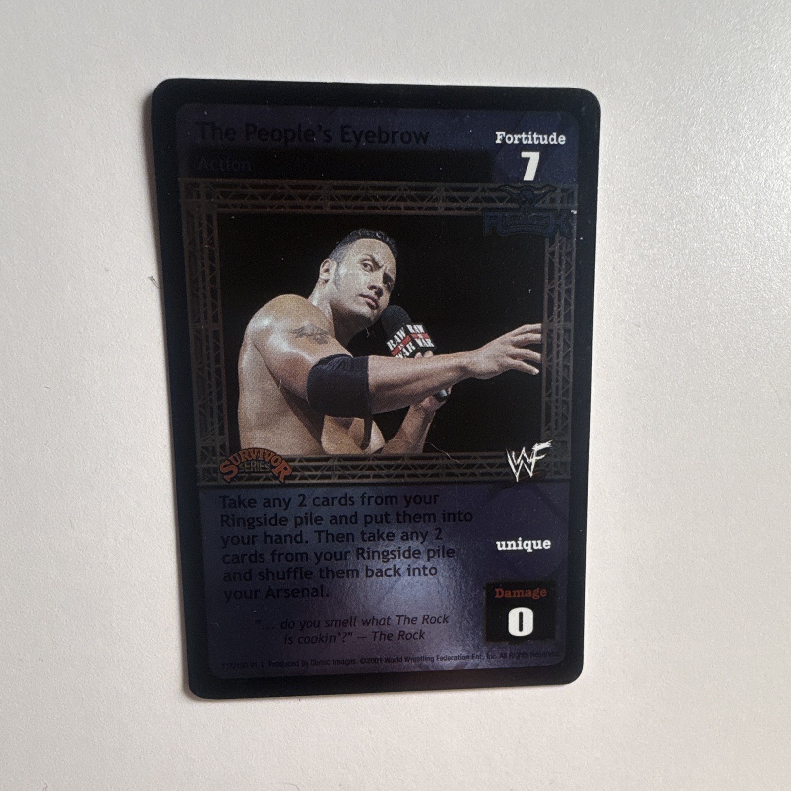 WWE WWF Raw Deal CCG – The People’s Eyebrow – SS2 – Ultra Rare