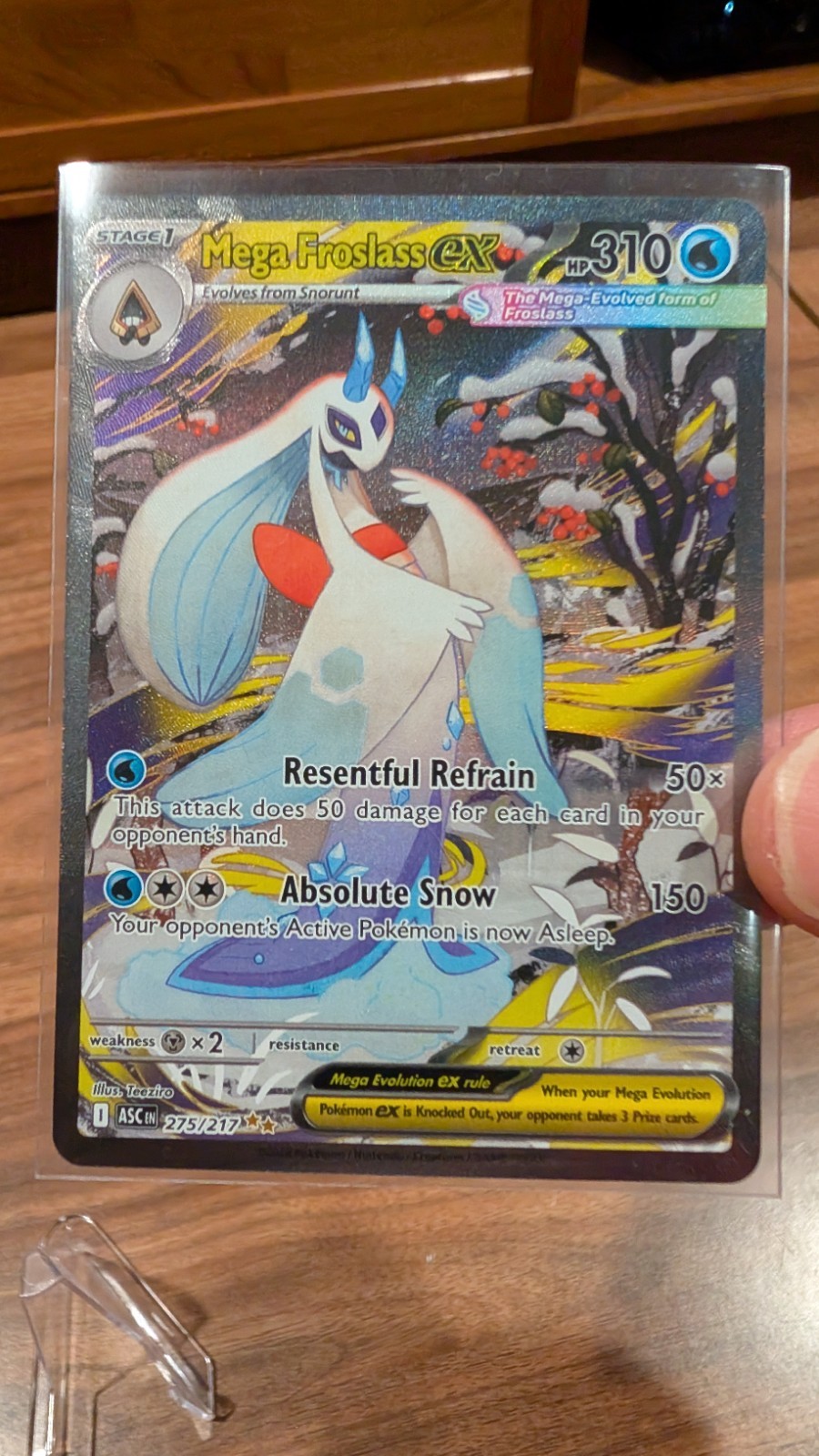 Mega Froslass Ex 275/217 Ascended Heroes Full Art Ultra Rare