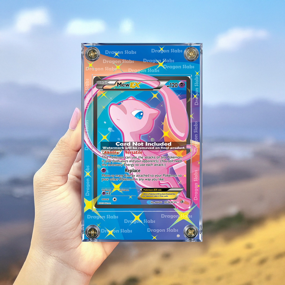 Pokemon Mew EX RC24 Generations Radiant Collection Extended Artwork Case