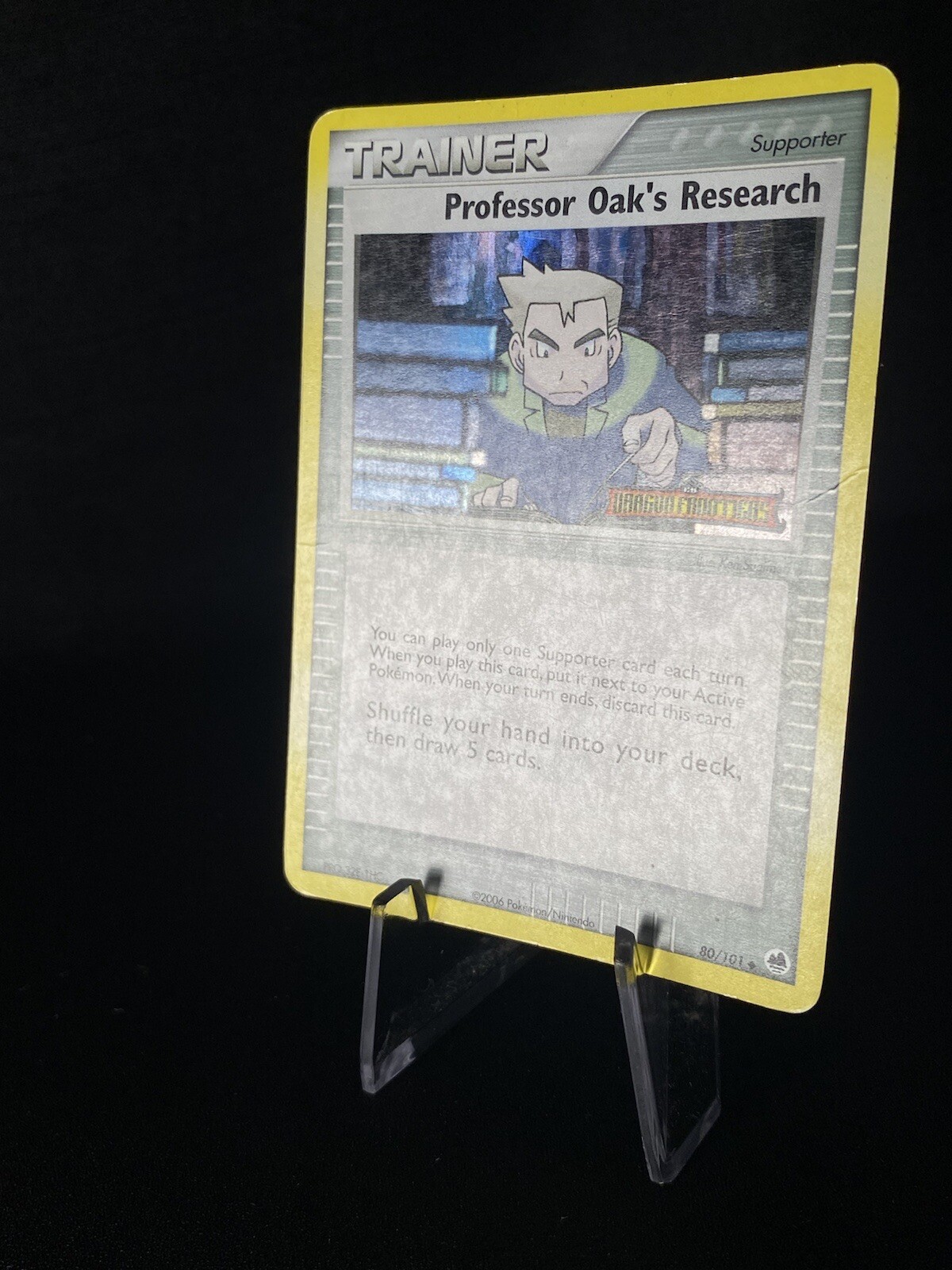 Professor Oak’s Research 80/101 – Reverse Holo – EX Dragon Frontiers Pokemon TCG