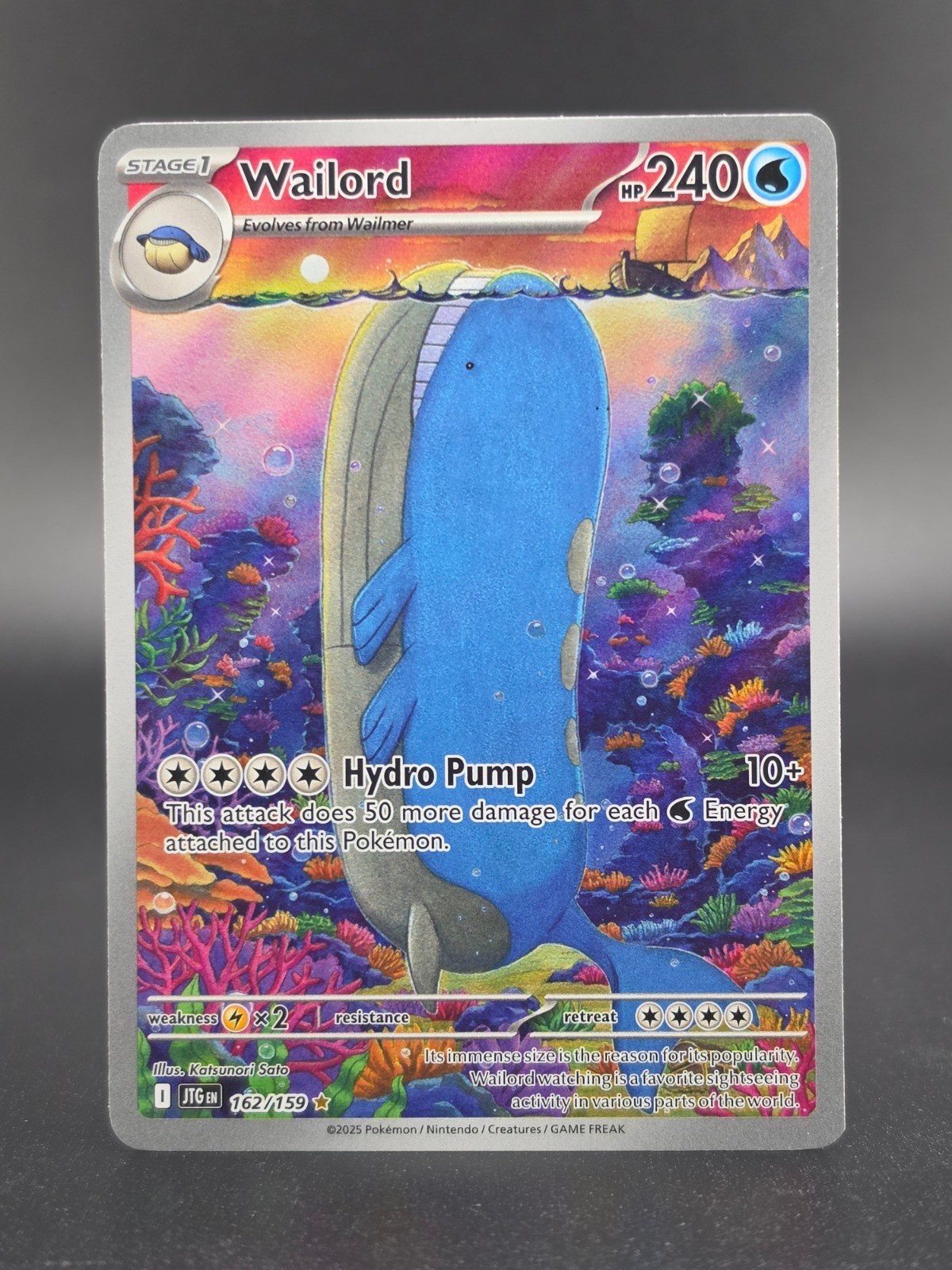 ✨Pokemon Wailord – 162/159 Illustration Rare SV09: Journey Together NM✨