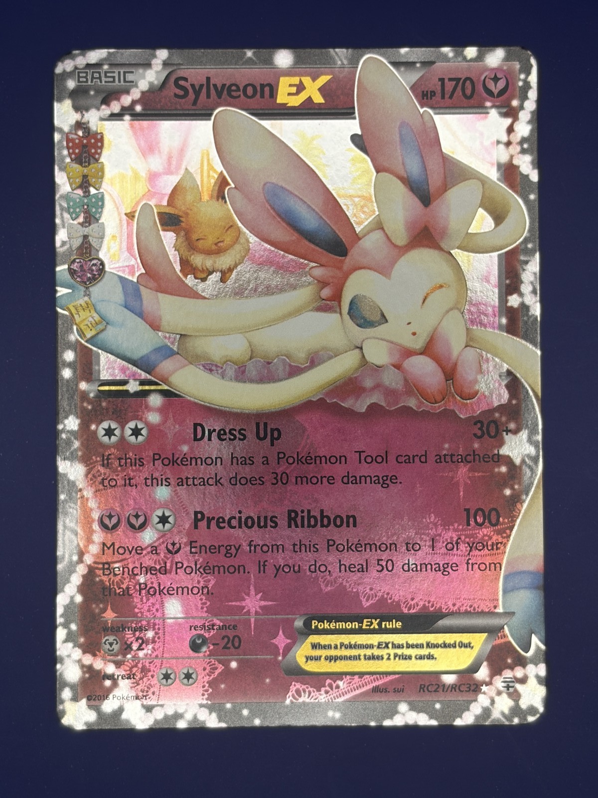 Sylveon EX [GEN – RC21/RC32] LP Pokemon Generations: Radiant Collection