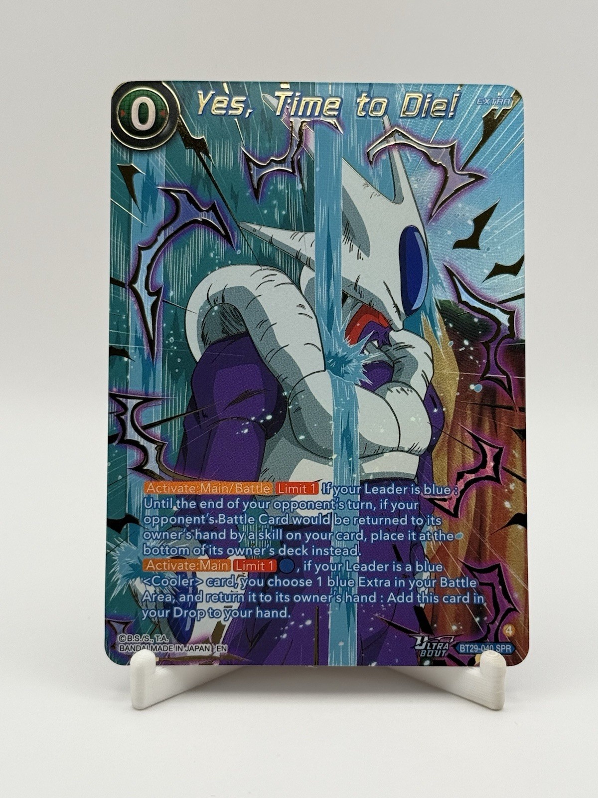 Bandai Dragon Ball Super Card Game Cooler Yes, Time to Die! SPR BT29-040