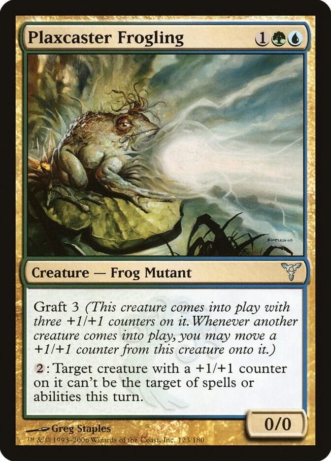 1x Plaxcaster Frogling – Dissension LP – MTG
