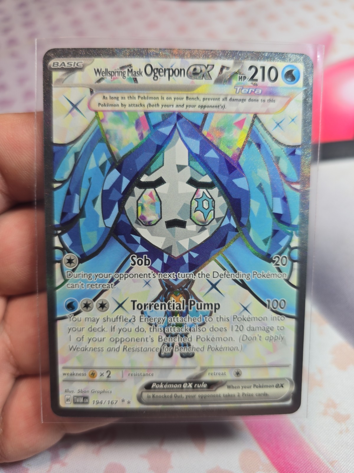Wellspring Mask Ogerpon ex 194/167 Sv06: Twilight Masquerade Holo