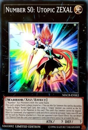 Yugioh Number S0: Utopic ZEXAL Limited Super Rare MACR-ENSE2 NM