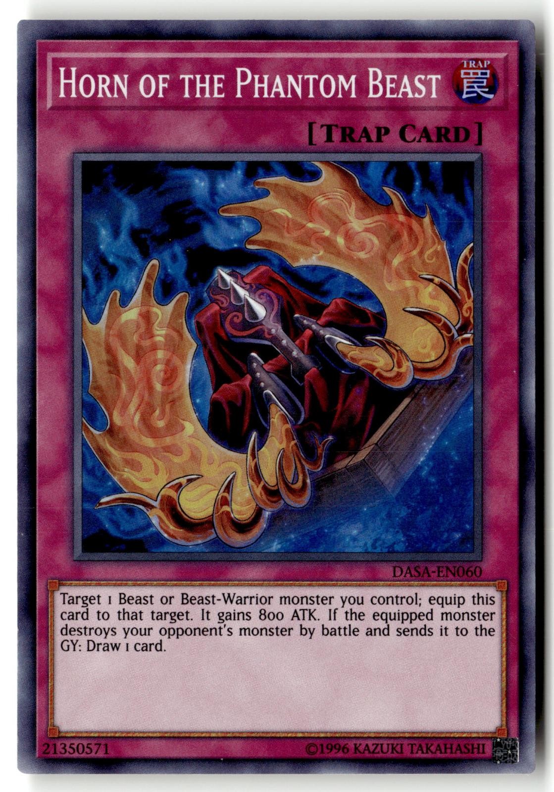 Horn of the Phantom Beast DASA-EN060 Super Rare Dark Saviors Yu-Gi-Oh LP