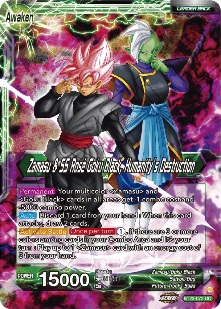 Zamasu & Goku Black // Zamasu & SS Rose Goku Black, Humanity’s Destruction Foil