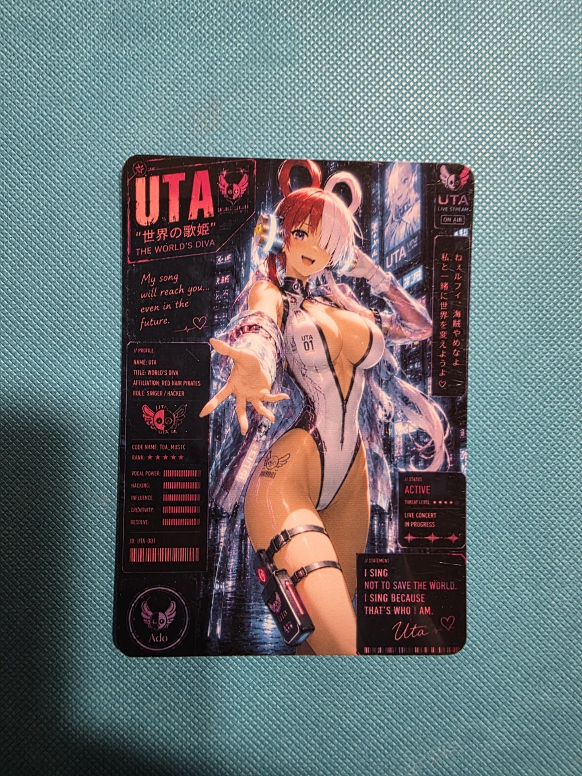 Beautiful Waifu Card- Uta -Goddess ACG Custom DIY Fan Art Card