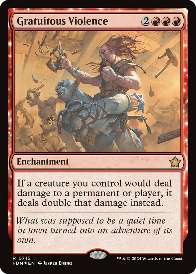 Gratuitous Violence [Foundations] Foil Near Mint