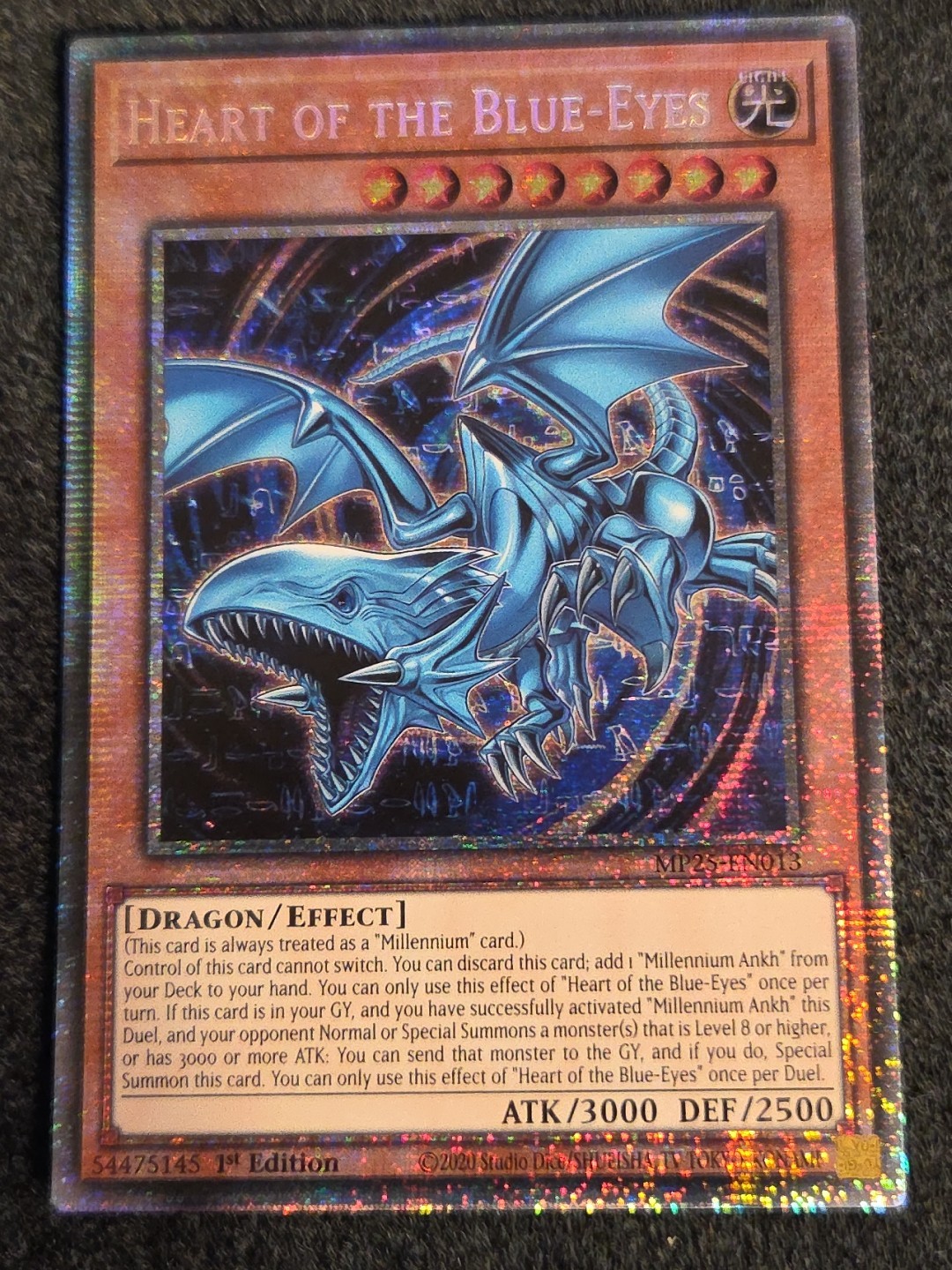 Yugioh! TCG – Heart of the Blue-Eyes – Starlight Rare -2025 Mega-Pack MP25-EN013