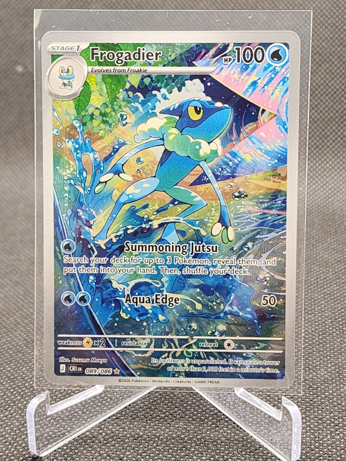Frogadier 089/086 Me04: Chaos Rising Holo