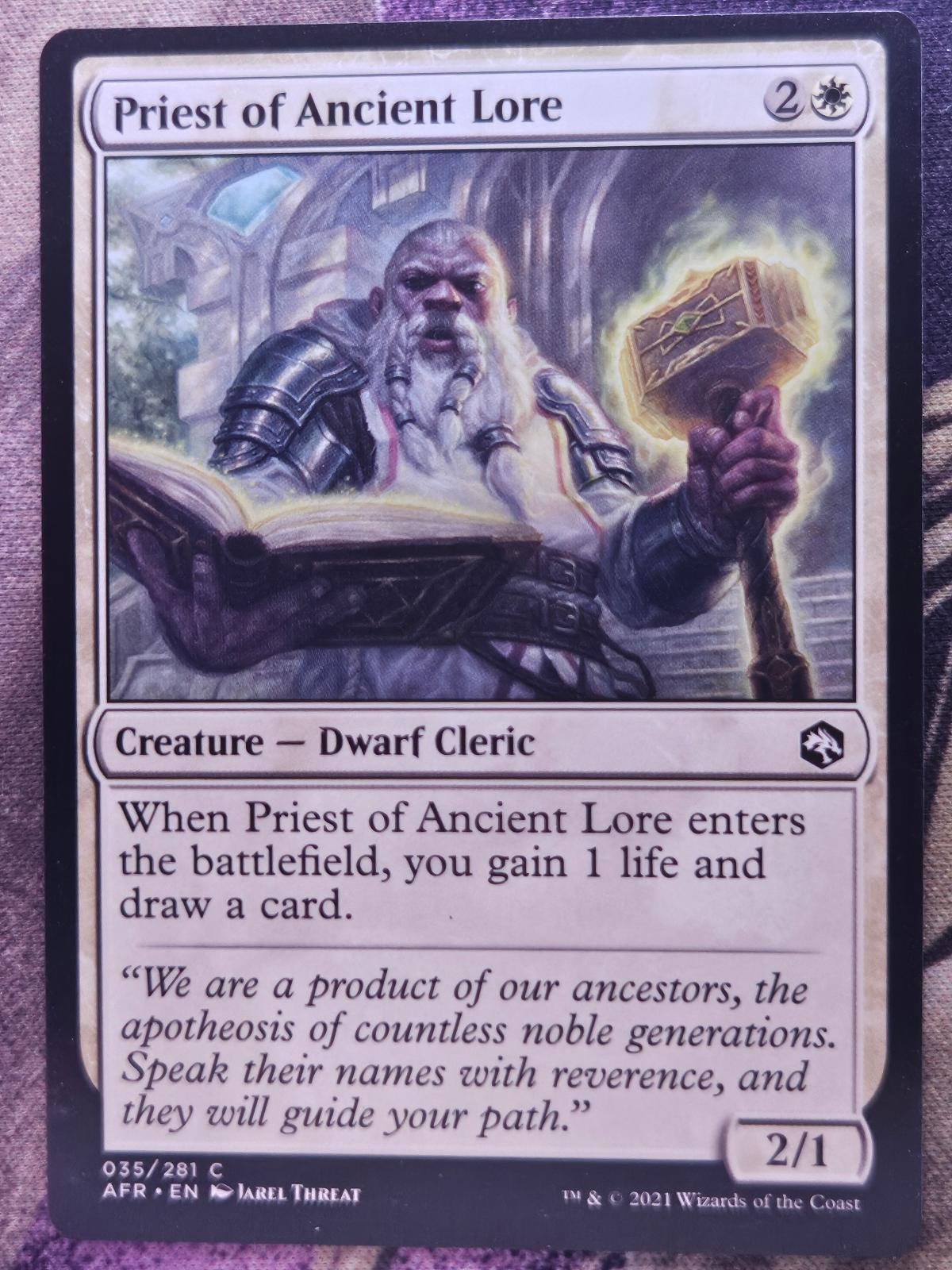 Priest of Ancient Lore 35 Adventures in the Forgotten Realms Magic: Gathering LP