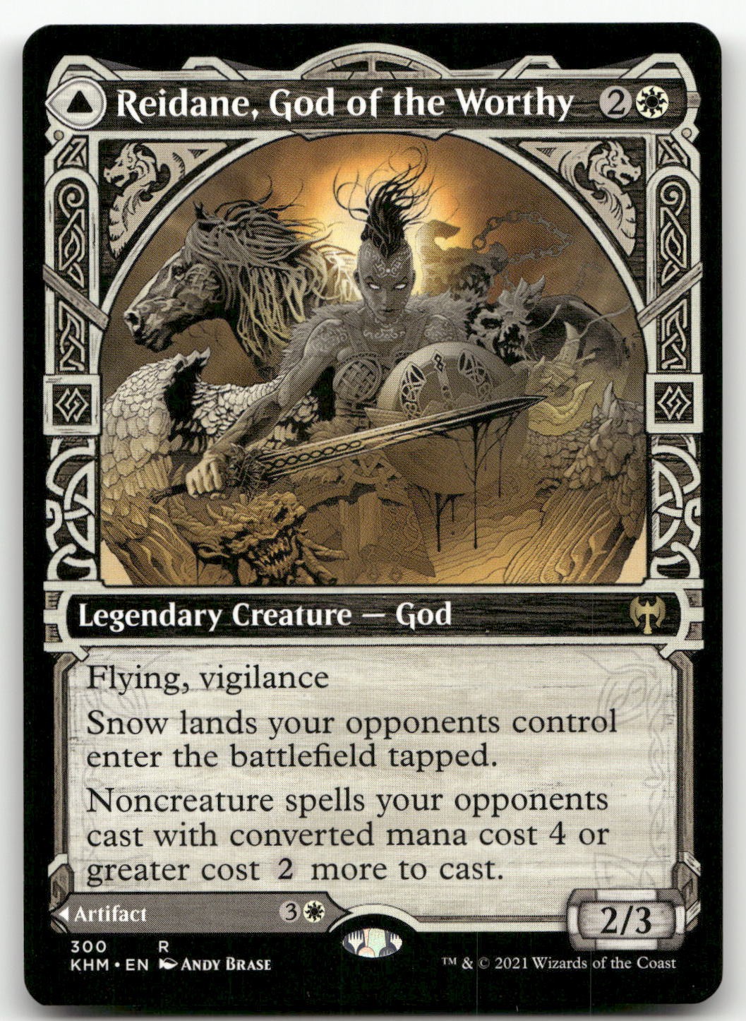 Reidane, God of the Worthy (Showcase) #300 (NM) Kaldheim KHM Magic MTG