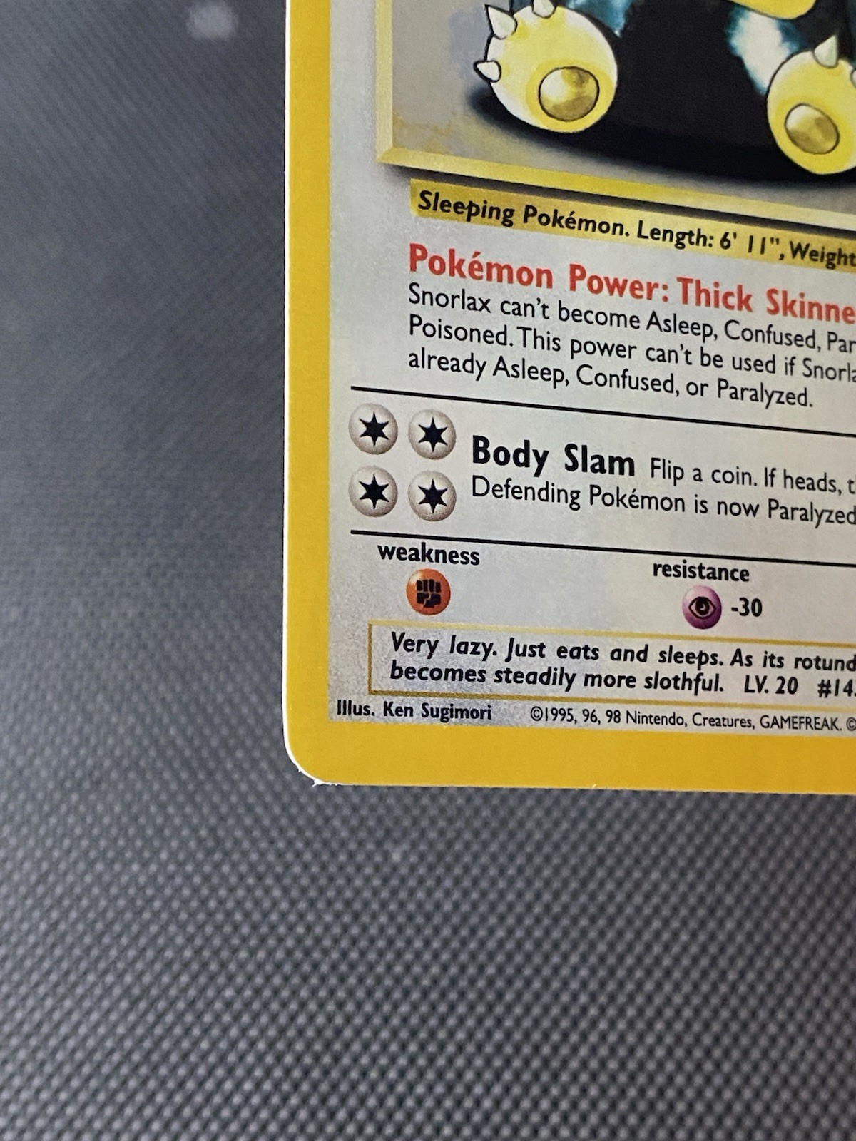 Pokémon TCG Snorlax Holo Card Jungle Set, Unlimited Rare, Card 11/64 LP