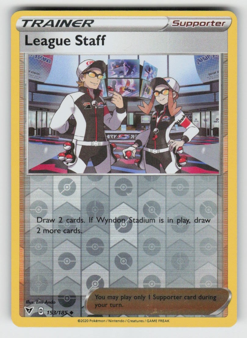 Reverse Holo League Staff 153/185 Uncommon Vivid Voltage Near Mint