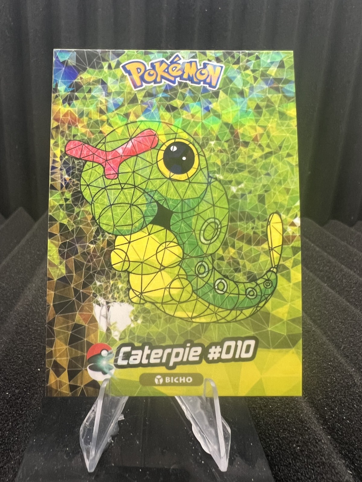 Caterpie #10 – Cracked Ice Holo – Crystal Collection 2024 – Pokemon Card