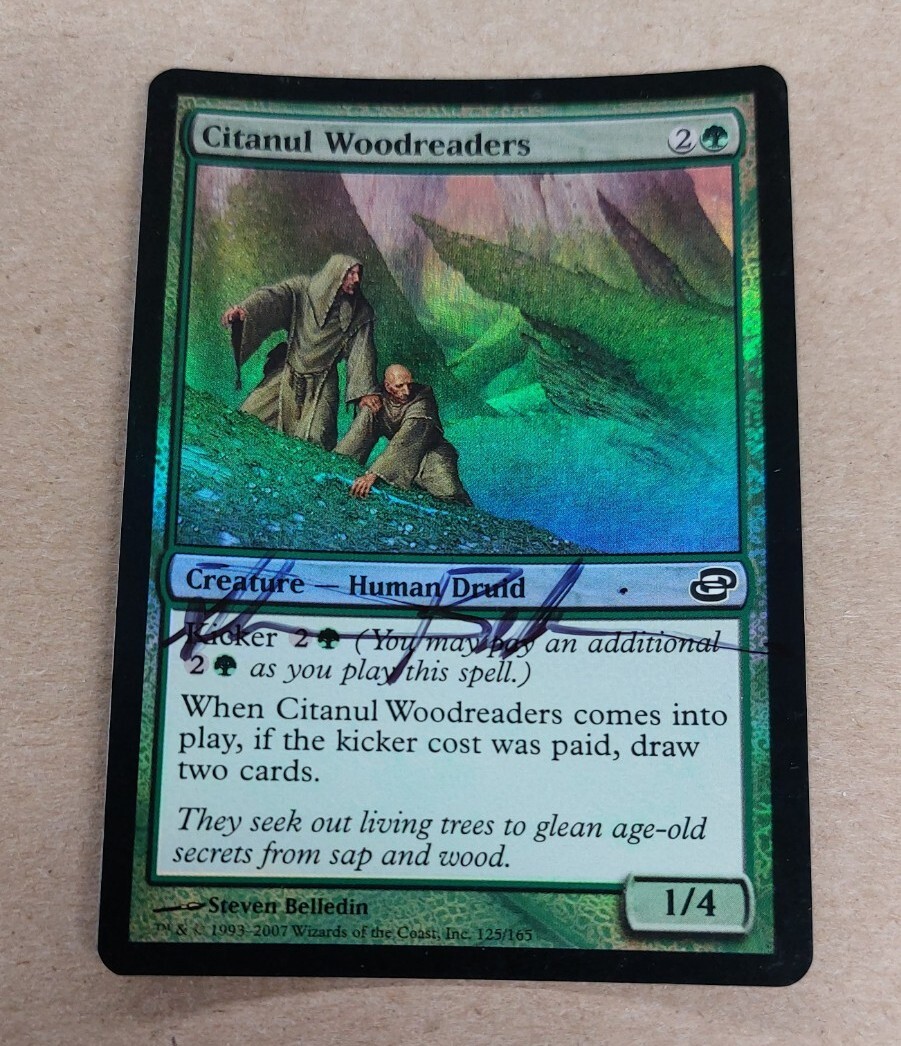 UNPLAYED SIGNED FOIL Springjack Knight Lorwyn MAGIC MTG STEVEN BELLEDIN EDH CUBE