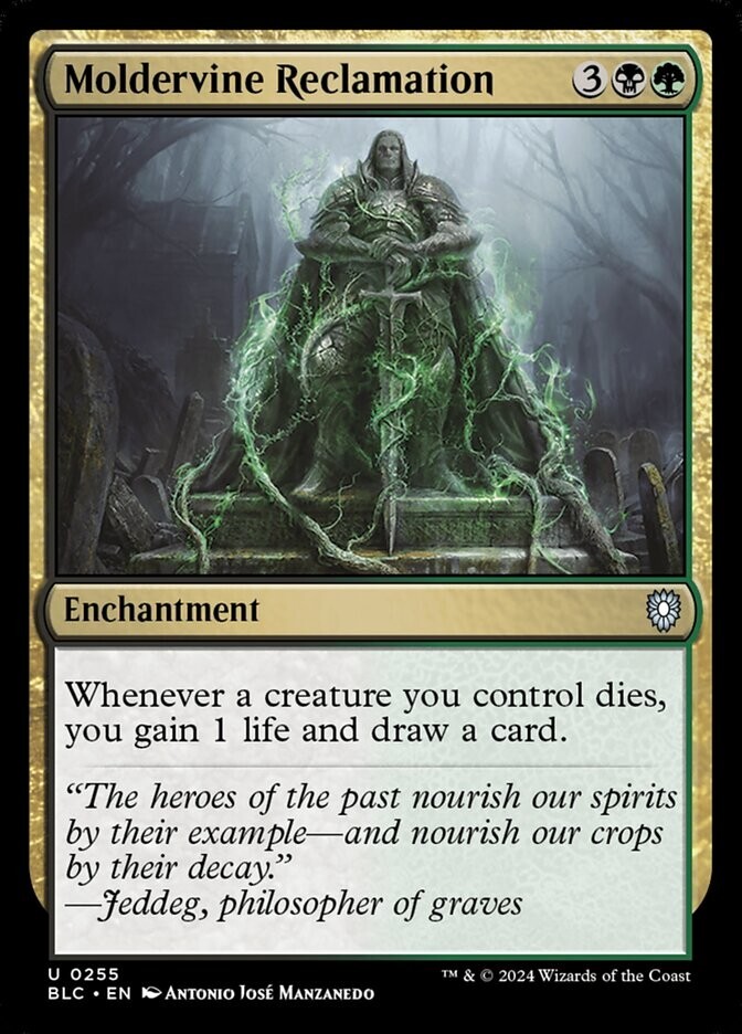 Moldervine Reclamation 0255 Non Foil Uncommon Bloomburrow Commander MTG NM