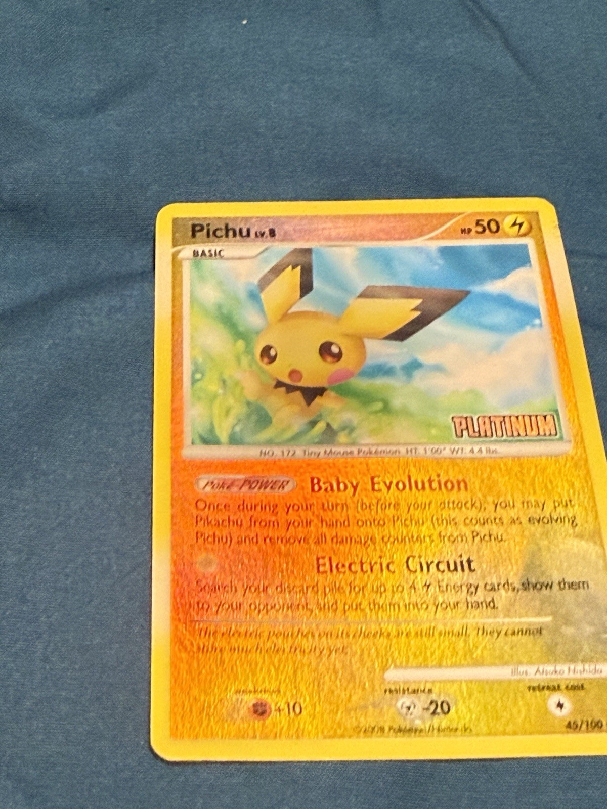 Pichu – [Platinum] 045/100 Burger King Reverse Holo