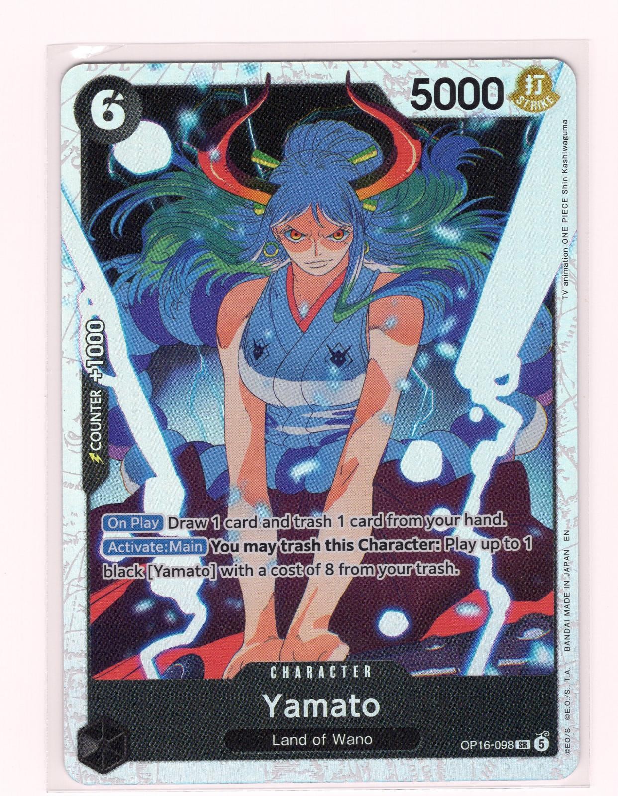 Yamato (098) OP16-098 Super Rare The Time of Battle One Piece Foil Near Mint