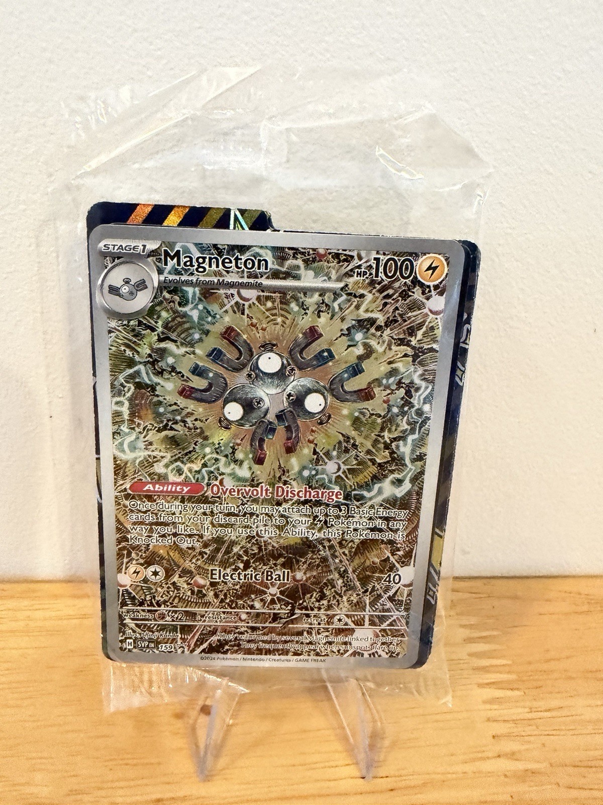 Pokemon Sealed Magneton SVP 159 Surging Sparks Full Art Holo Black Star Promo NM