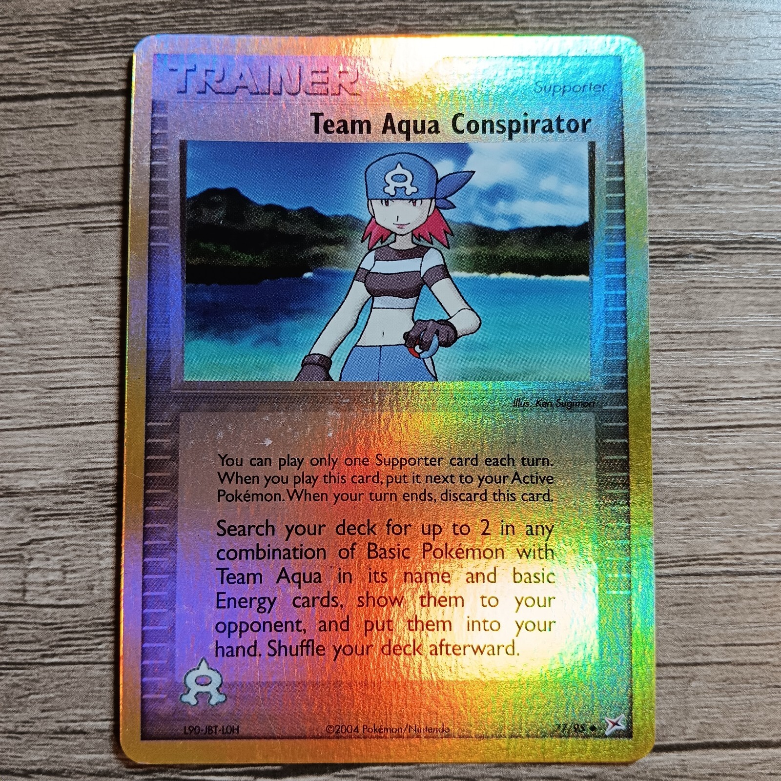 Pokemon Team Magma Vs Aqua Conspirator 77/95 Trainer Reverse Holo Uncommon 2004