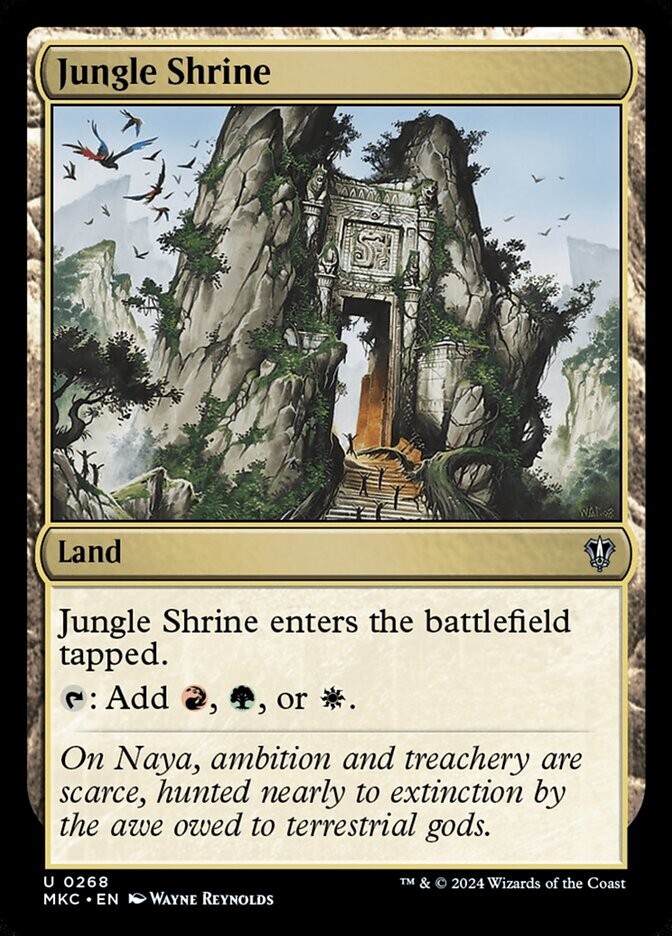 Jungle Shrine 0268 Non Foil Uncommon Murders at Karlov Manor MTG NM