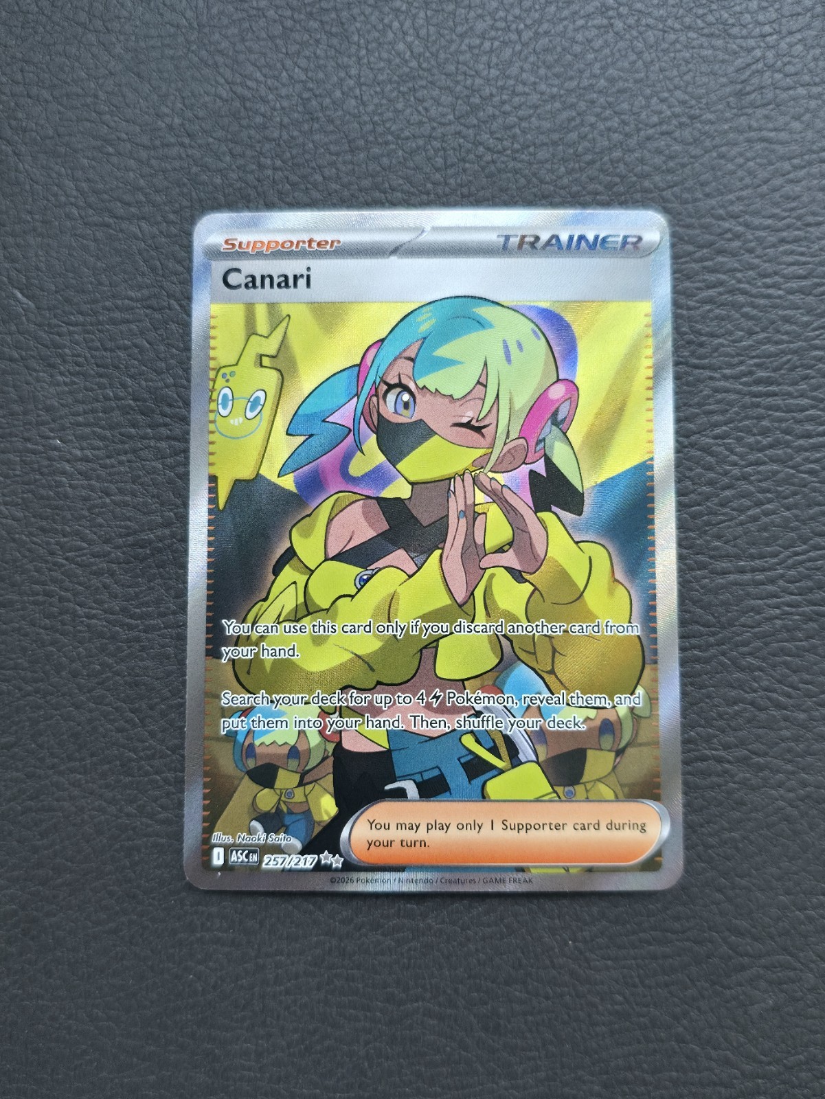 Pokemon Ascended Heroes | Canari Ultra Rare 257/217 | NM