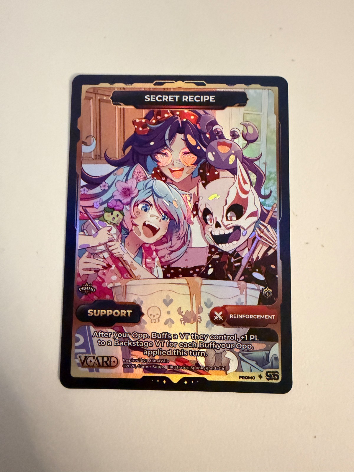 Gamersupps MamaVale: “Secret Recipe” VCard Promo Card 1/10 HOLO VERSION