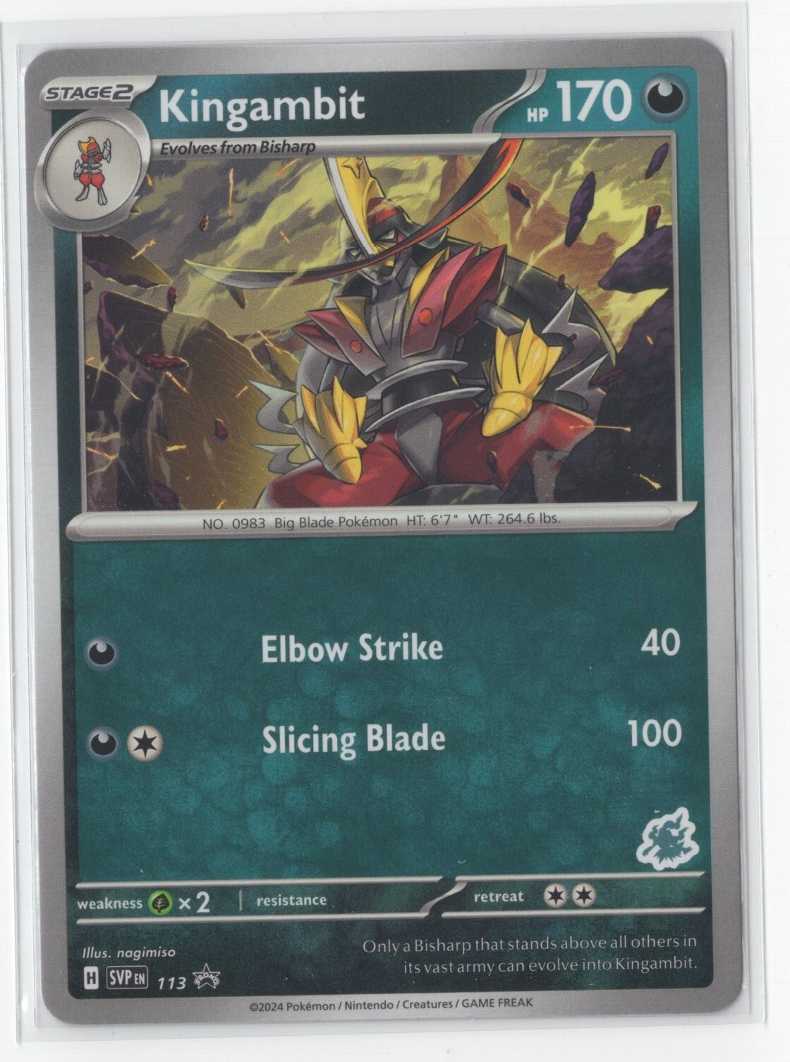 Pokemon Scarlet & Violet Black Star Promo – Kingambit SVP 113