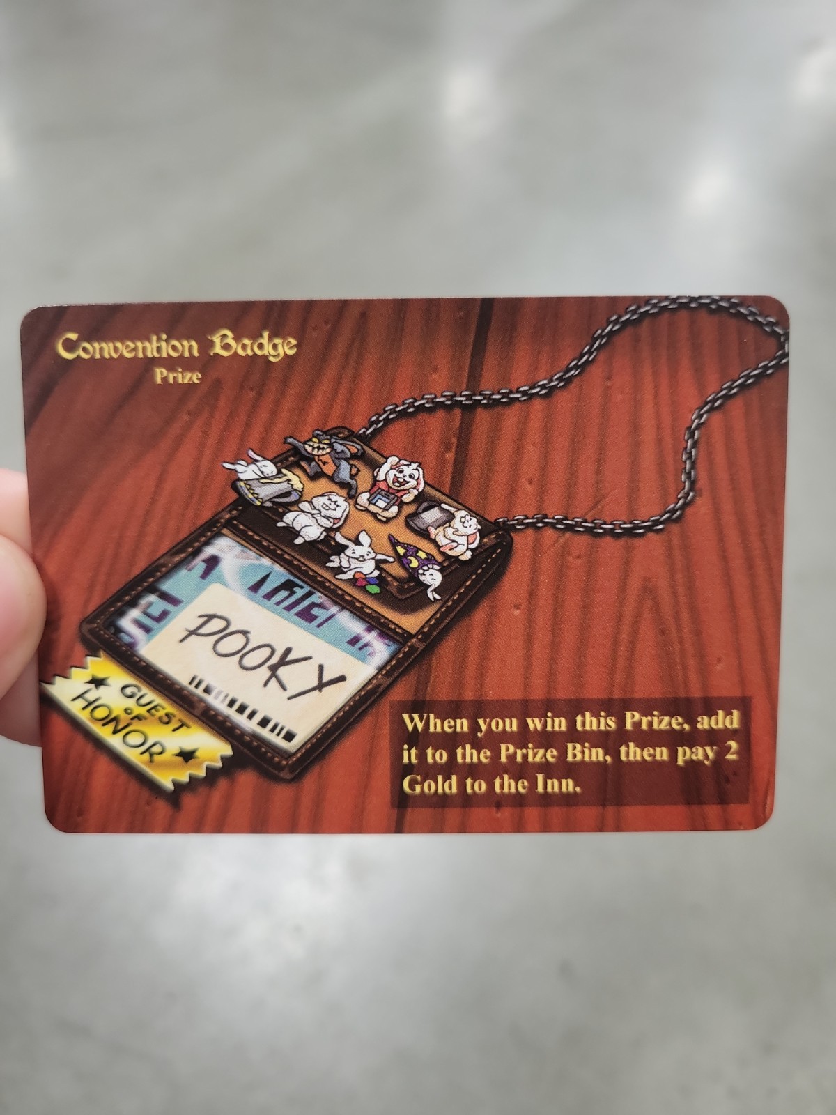 Red Dragon Inn Promo Convention Badge Pooky New Limited Gen Con 2026 Exclusive