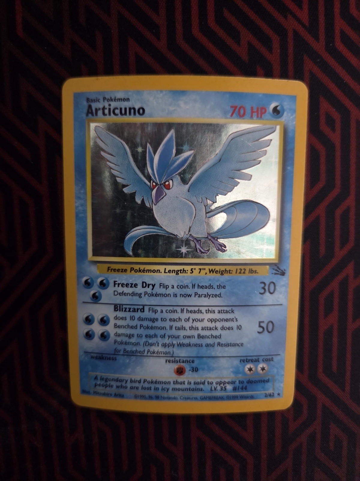 Articuno Fossil 2/62 Holo