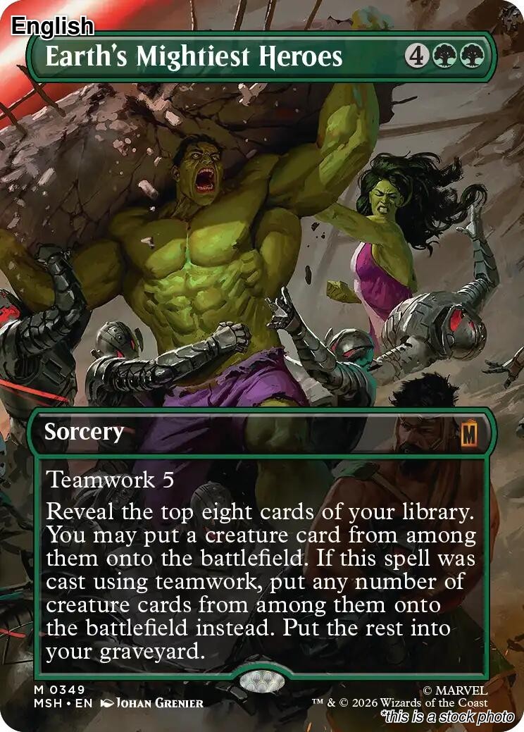 Earth’s Mightiest Heroes (Borderless) EN [MSH – 349] – NM TCG MTG